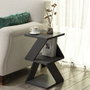 Hanah Home Mesa Auxiliar Antracita 30x50x30 cm Tablero Melamina Moderno Elegante